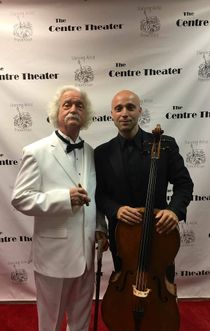 Accompanied by Mark Twain at Centre Theaters Fundraiser, October 7th., 2017.