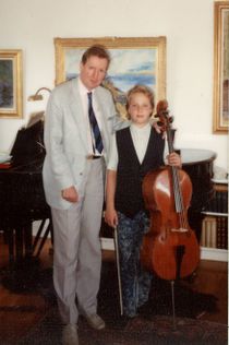 In the home of the legendary Scandinavian cellist, my first former cello teacher, Erling Bløndal Bengtsson. He was accepted as a student by the legendary Gregor Piatigorsky at the Curtis Institute of Music at the age of sixteen, becoming Piatigorsky's first ever class-assistant and also conducting his own cello class at Curtis, for four consecutive years. 'Steve Kramer, whom I had the utmost pleasure teaching from within my home in Brønshøj, possesses an absolutely natural musical feeling and sense of form. His instrumental endowment is so convincing that he is a true cello talent.' – Erling Bløndal Bengtsson